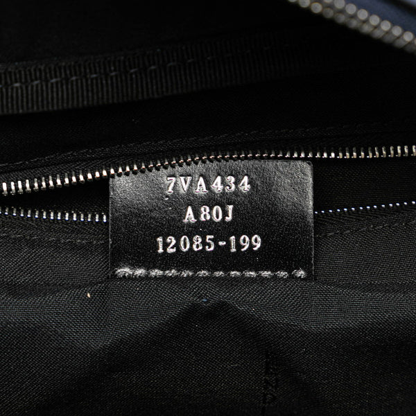 フェンディ バグズアイ ウエストバッグ ボディバッグ 7VA434 ネイビー レザー メンズ FENDI 【中古】