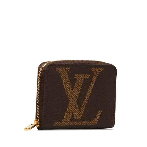 ルイ ヴィトン モノグラム ジャイアント ジッピー コインパース  コインケース M69354 ブラウン PVC レザー メンズ LOUIS VUITTON 【中古】