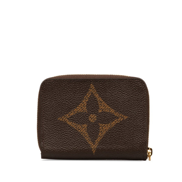 ルイ ヴィトン モノグラム ジャイアント ジッピー コインパース  コインケース M69354 ブラウン PVC レザー メンズ LOUIS VUITTON 【中古】