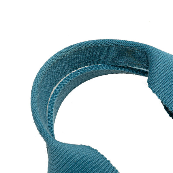 エルメス ヴァルパライソPM ハンドバッグ ブルージーン トワルシェブロン レザー レディース HERMES 【中古】