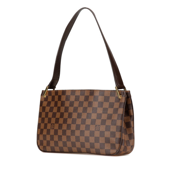 ルイ ヴィトン ダミエ オーバーニュ ショルダーバッグ N51129 ブラウン PVC レザー レディース LOUIS VUITTON 【中古】