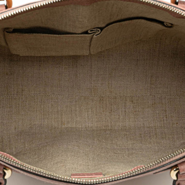 グッチ インターロッキングG ハンドバッグ ショルダーバッグ 2WAY 449651 ピンク レザー レディース GUCCI 【中古】