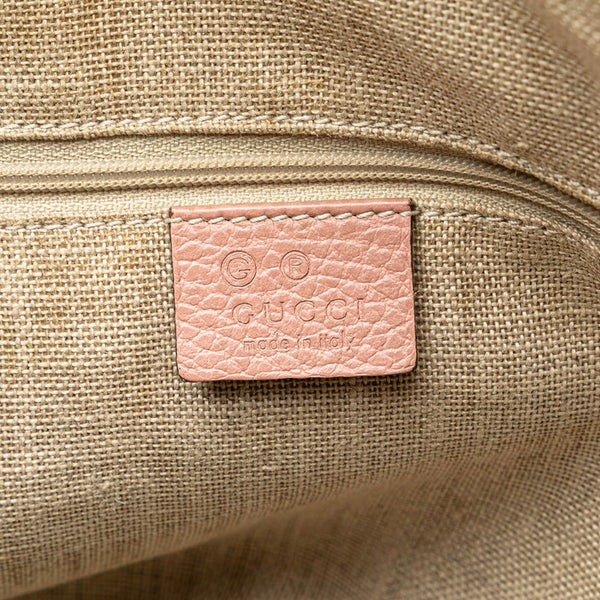 グッチ インターロッキングG ハンドバッグ ショルダーバッグ 2WAY 449651 ピンク レザー レディース GUCCI 【中古】