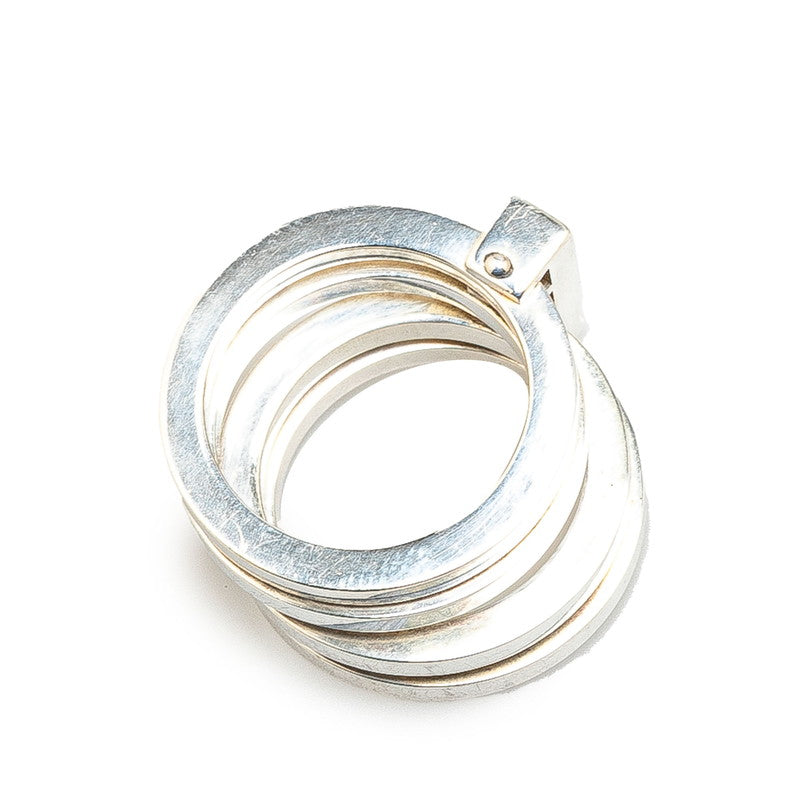 グッチ リング 指輪 4連 SV925 シルバー レディース GUCCI 【中古】