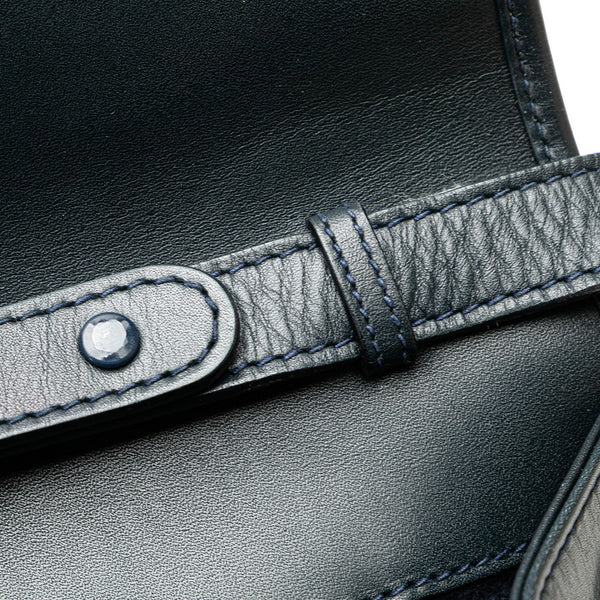 グッチ 斜め掛け ショルダーバッグ ブルー レザー レディース GUCCI 【中古】