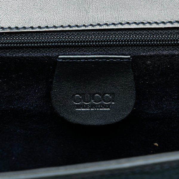 グッチ 斜め掛け ショルダーバッグ ブルー レザー レディース GUCCI 【中古】