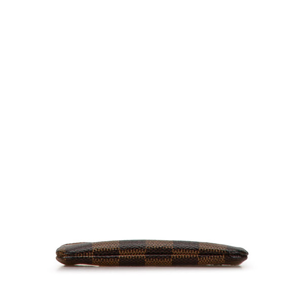 ルイ ヴィトン ダミエ ポシェット クレ コインケース キーケース 小銭入れ N62658 エベヌ ブラウン PVC レディース LOUIS VUITTON 【中古】