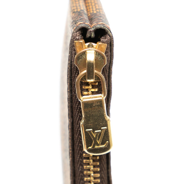 ルイ ヴィトン ダミエ ポシェット クレ コインケース キーケース 小銭入れ N62658 エベヌ ブラウン PVC レディース LOUIS VUITTON 【中古】