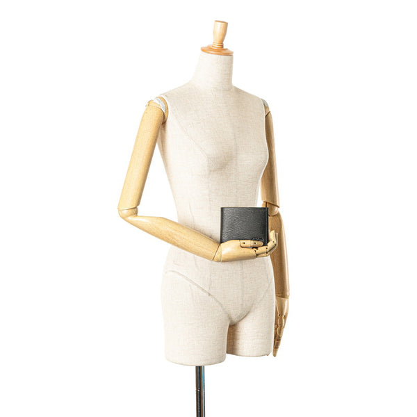 サルヴァトーレフェラガモ ガンチーニ 二つ折り財布 66a065 ブラック レザー メンズ Salvatore Ferragamo 【中古】