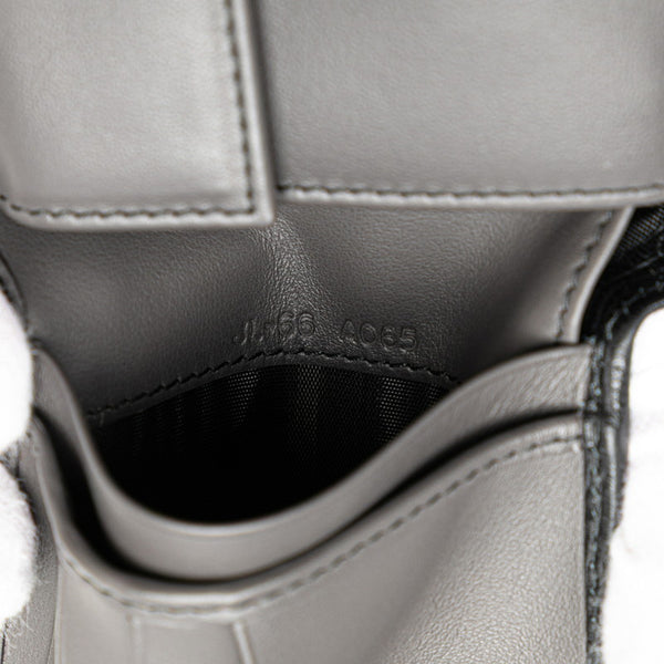 サルヴァトーレフェラガモ ガンチーニ 二つ折り財布 66a065 ブラック レザー メンズ Salvatore Ferragamo 【中古】