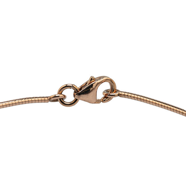 エルメス ポップH ポップアッシュ ネックレス ゴールド ピンク メッキ レディース HERMES 【中古】