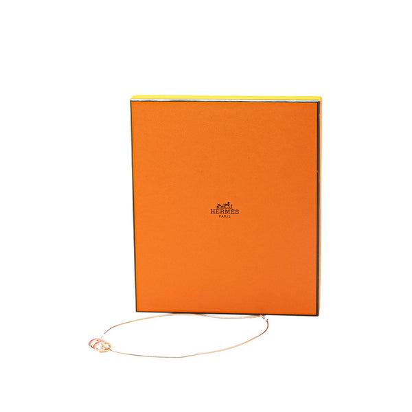 エルメス ポップH ポップアッシュ ネックレス ゴールド ピンク メッキ レディース HERMES 【中古】
