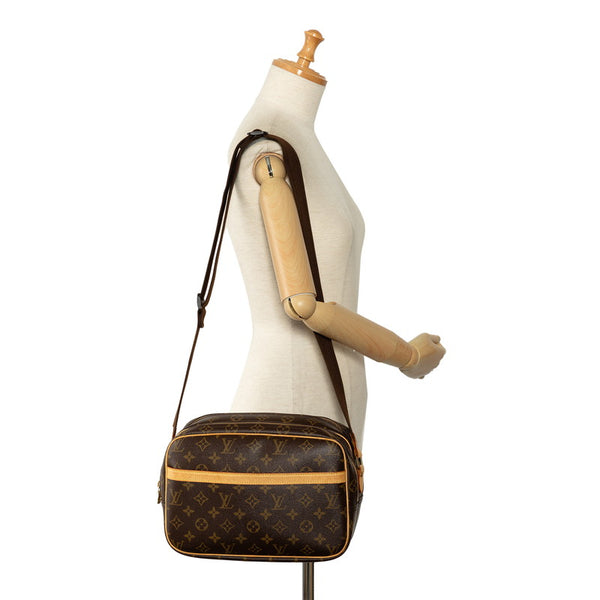 ルイ ヴィトン モノグラム  リポーターPM ショルダーバッグ M45254 ブラウン PVC レザー レディース LOUIS VUITTON 【中古】