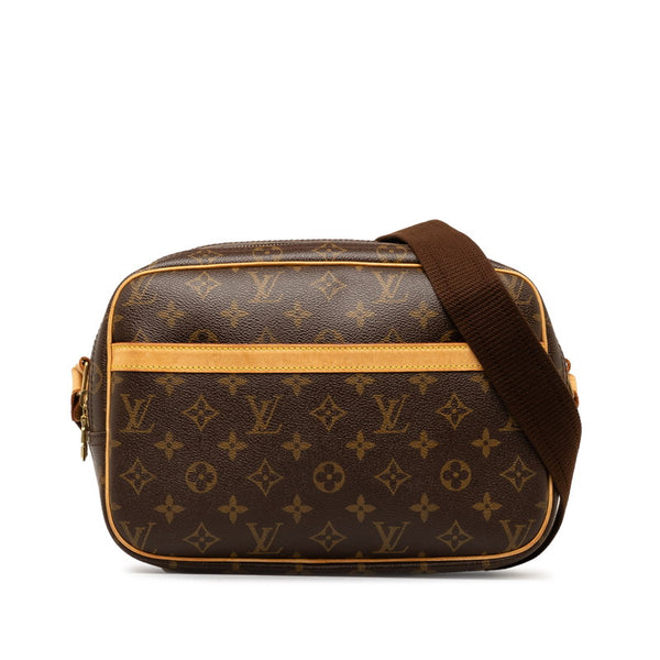 ルイ ヴィトン モノグラム  リポーターPM ショルダーバッグ M45254 ブラウン PVC レザー レディース LOUIS VUITTON 【中古】