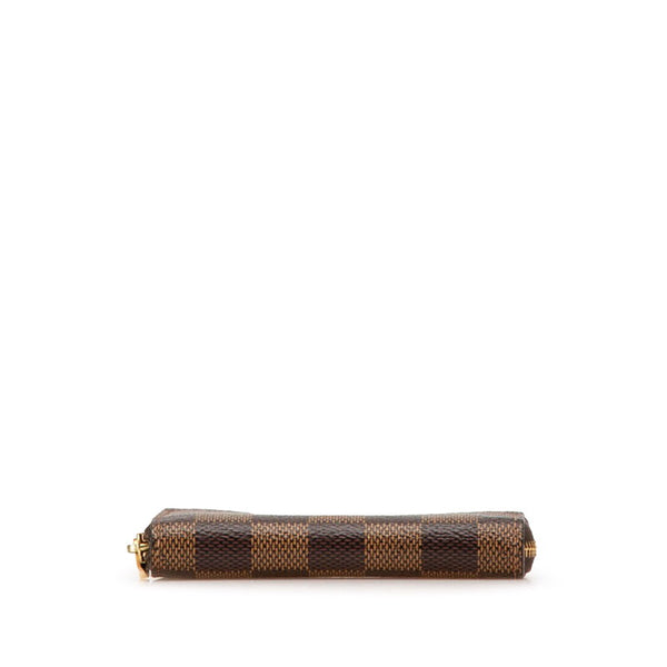 ルイ ヴィトン ダミエ ジッピー コイン パース コインケース 小銭入れ N63070 ブラウン PVC レディース LOUIS VUITTON 【中古】