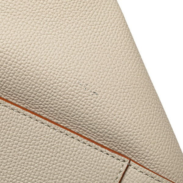 ロエベ ハンモック スモール ハンドバッグ ショルダーバッグ 2WAY ライトグレー ゴールド金具 カーフレザー レディース LOEWE 【中古】