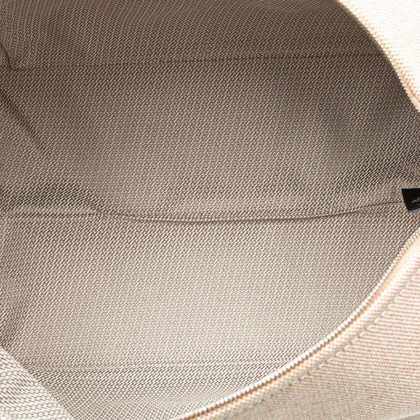 エルメス ブリッドアブラックGM ハンドバッグ オレンジ ベージュ キャンバス レディース HERMES 【中古】