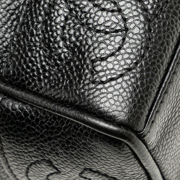 シャネル トリプルココマーク チェーン トートバッグ ブラック キャビアスキン レディース CHANEL 【中古】