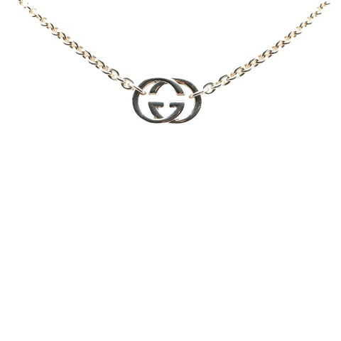 グッチ インターロッキングG ネックレス SV925 シルバー レディース GUCCI 【中古】