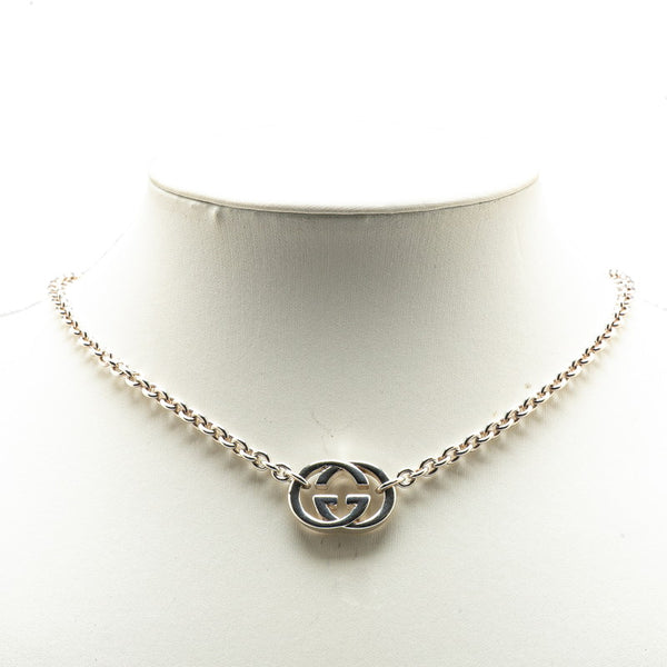 グッチ インターロッキングG ネックレス SV925 シルバー レディース GUCCI 【中古】