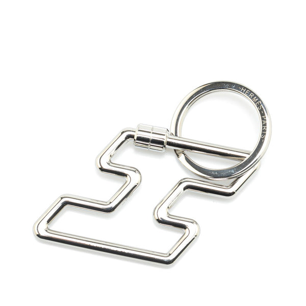 エルメス H トゥ スピード キーホルダー キーリング シルバー メタル レディース HERMES 【中古】