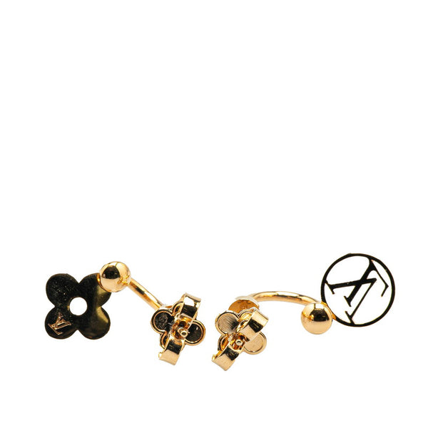 ルイ ヴィトン ピアス ブルーミング LVサークル モノグラムフラワー ピアス M64859 ゴールド メッキ レディース LOUIS VUITTON 【中古】