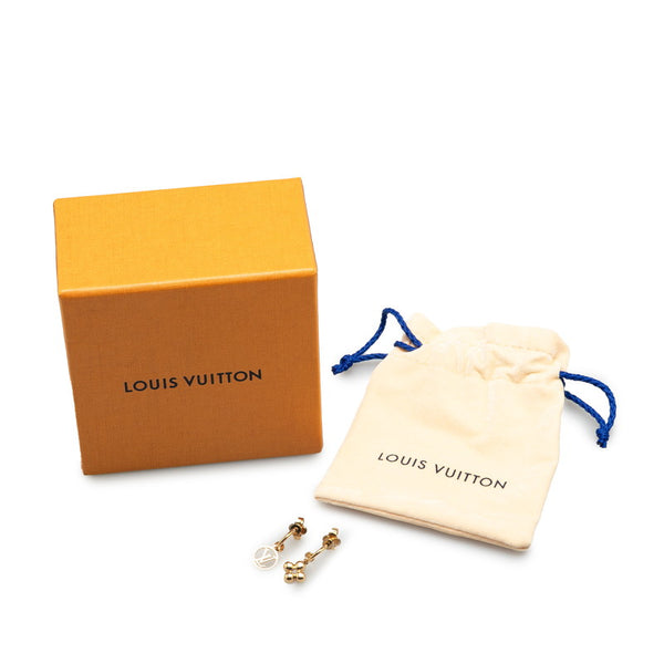 ルイ ヴィトン ピアス ブルーミング LVサークル モノグラムフラワー ピアス M64859 ゴールド メッキ レディース LOUIS VUITTON 【中古】