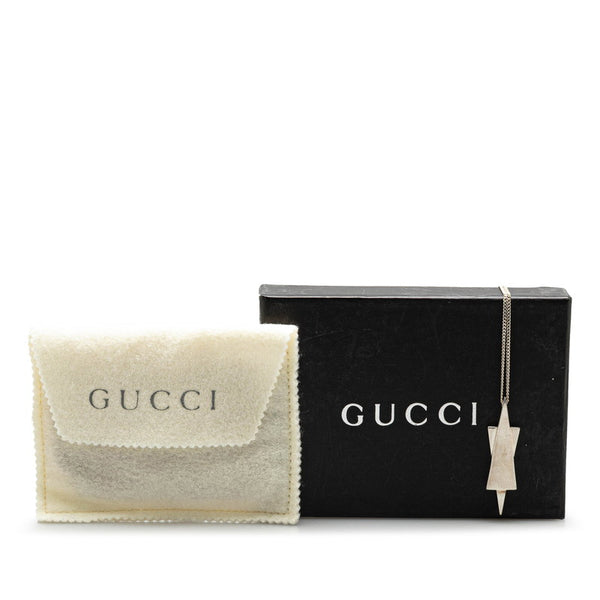 グッチ スターオブダビデ チェーン ペンダントネックレス SV925 シルバー レディース GUCCI 【中古】