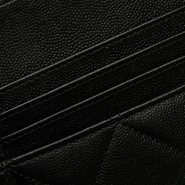 シャネル ココマーク ポーチ ブラック キャビアスキン レディース CHANEL 【中古】