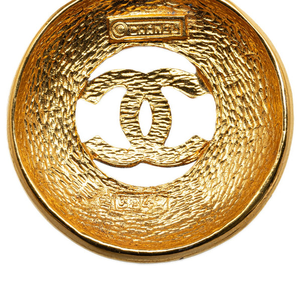 シャネル ココマーク ヴィンテージ メダル ネックレス ゴールド メッキ レディース CHANEL 【中古】