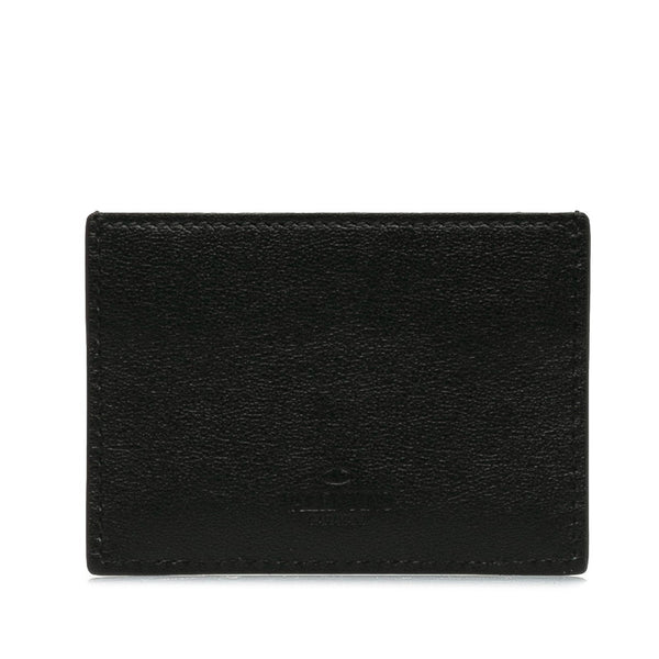 ヴァレンティノ ロックスタッズ カードケース パスケース ブラック レザー レディース VALENTINO 【中古】