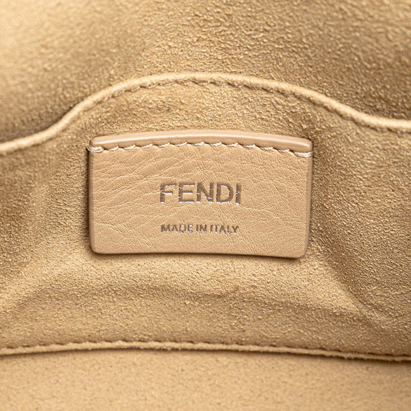 フェンディ キャナイ ミニ パール チェーン ショルダーバッグ 8M0381 ブラック レザー レディース FENDI 【中古】