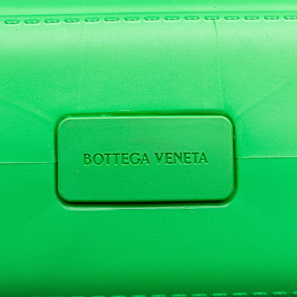 ボッテガヴェネタ マキシイントレチャート アルコ ハンドバッグ グリーン ラバー レディース BOTTEGAVENETA 【中古】