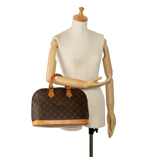 ルイ ヴィトン モノグラム アルマ ハンドバッグ M51130 ブラウン PVC レザー レディース LOUIS VUITTON 【中古】