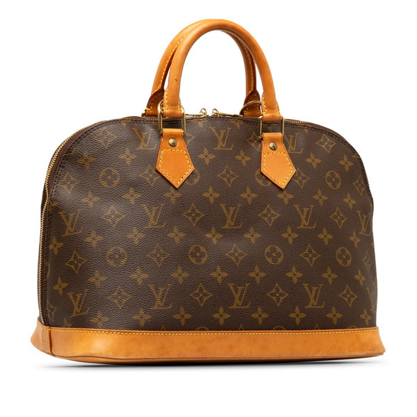ルイ ヴィトン モノグラム アルマ ハンドバッグ M51130 ブラウン PVC レザー レディース LOUIS VUITTON 【中古】