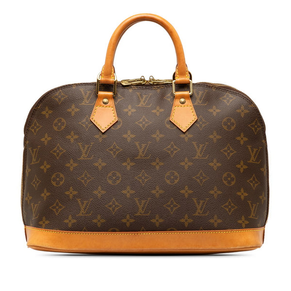 ルイ ヴィトン モノグラム アルマ ハンドバッグ M51130 ブラウン PVC レザー レディース LOUIS VUITTON 【中古】