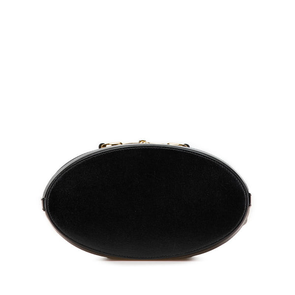 グッチ ホースビット ショルダーバッグ 602118 ブラック レザー レディース GUCCI 【中古】