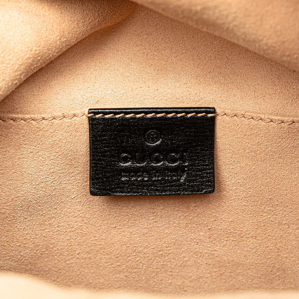 グッチ ホースビット ショルダーバッグ 602118 ブラック レザー レディース GUCCI 【中古】