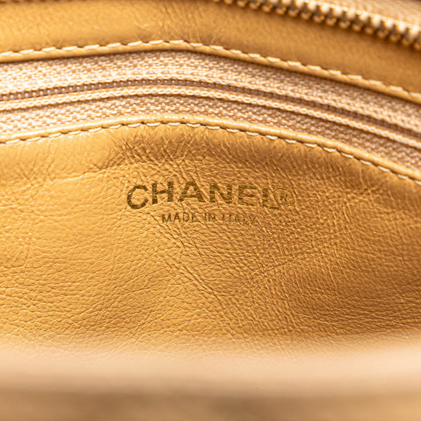 シャネル マトラッセ 復刻トート ココマーク トートバッグ ベージュ キャビアスキン レディース CHANEL 【中古】