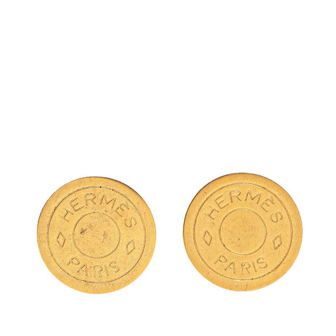 エルメス セリエ イヤリング ゴールド メッキ レディース HERMES 【中古】