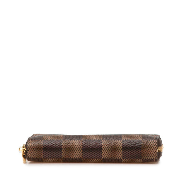 ルイ ヴィトン ダミエ ジッピー コインパース コインケース N63070 ブラウン PVC レザー レディース LOUIS VUITTON 【中古】