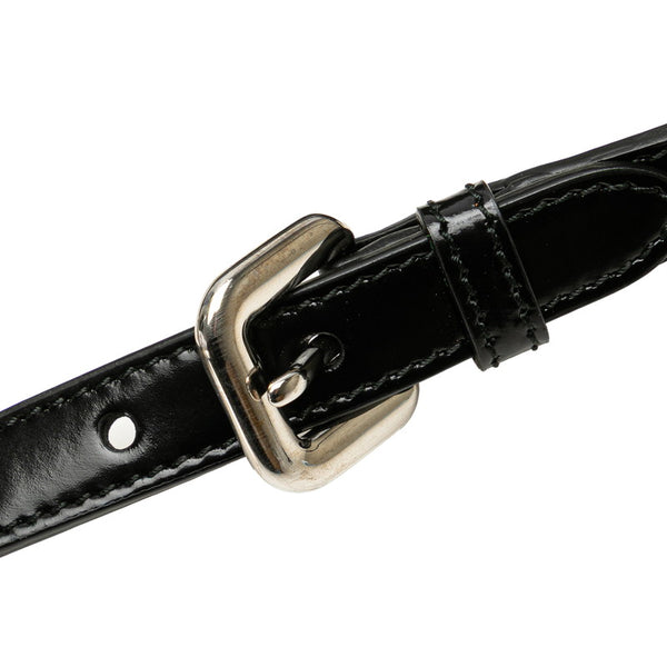 プラダ 三角ロゴプレート ハンドバッグ ワンショルダーバッグ BN1834 ブラック ナイロン レザー レディース PRADA 【中古】