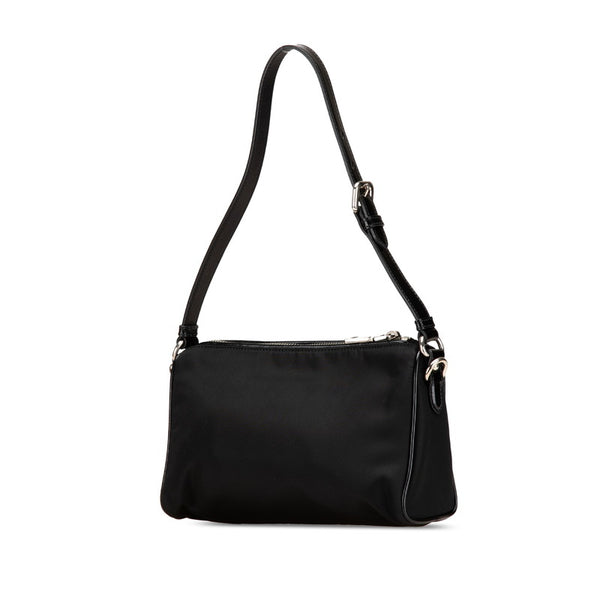 プラダ 三角ロゴプレート ハンドバッグ ワンショルダーバッグ BN1834 ブラック ナイロン レザー レディース PRADA 【中古】