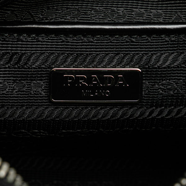 プラダ 三角ロゴプレート ハンドバッグ ワンショルダーバッグ BN1834 ブラック ナイロン レザー レディース PRADA 【中古】