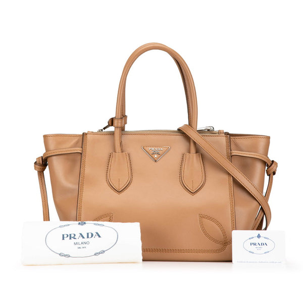 プラダ ハンドバッグ ショルダーバッグ 2WAY B2925R ブラック レザー レディース PRADA 【中古】
