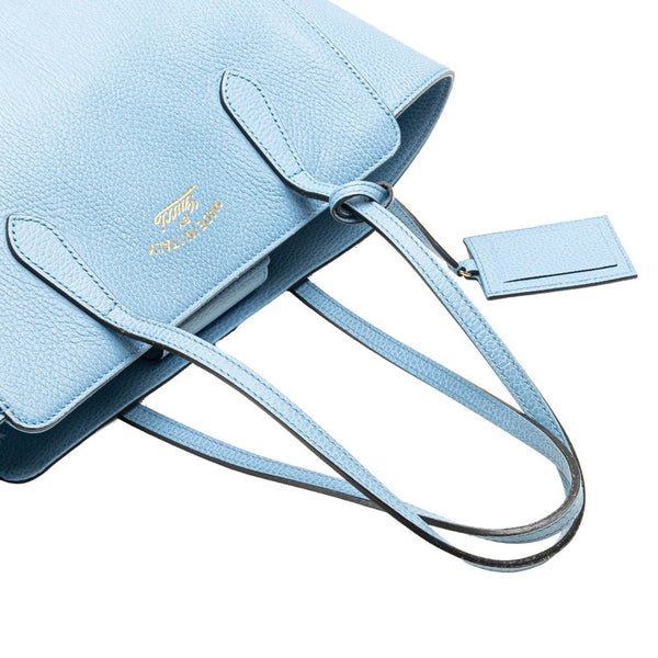 グッチ スウィング トートバッグ ショルダーバッグ 354408 ライトブルー レザー レディース GUCCI 【中古】