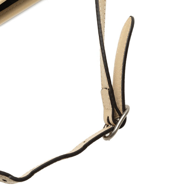 グッチ GGナイロン オブザグリッド ロングトート ハンドバッグ ショルダーバッグ 2WAY 630355 グレー ベージュ ナイロン レザー レディース GUCCI 【中古】