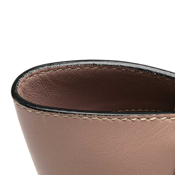ヴァレンチノ ロックスタッズ ハンドバッグ ショルダーバッグ 2WAY グレージュ  レザー レディース Valentino 【中古】