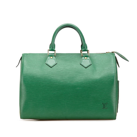 ルイ ヴィトン エピ スピーディ30 ハンドバッグ ミニボストンバッグ M43004 ポルネオグリーン レザー レディース LOUIS VUITTON 【中古】