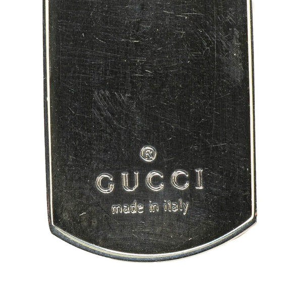 グッチ ドッグタグ ボールチェーン ペンダントネックレス SV925 シルバー レディース GUCCI 【中古】